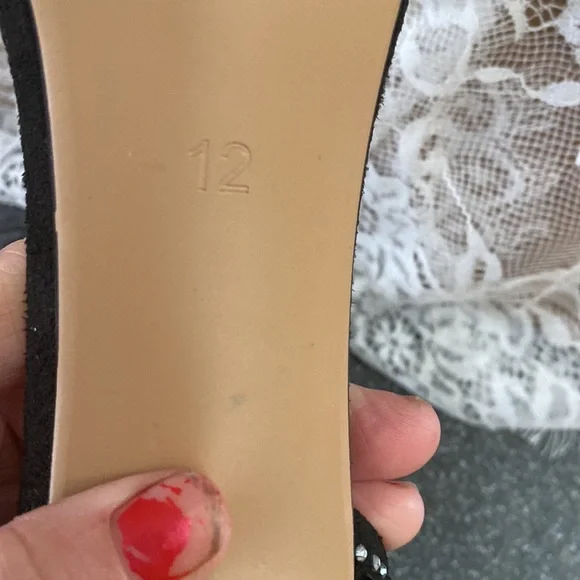 Wedding Dress Party & Evening Stiletto Heel Pearl Tassel Black Color Size 12 - Picture 8 of 16